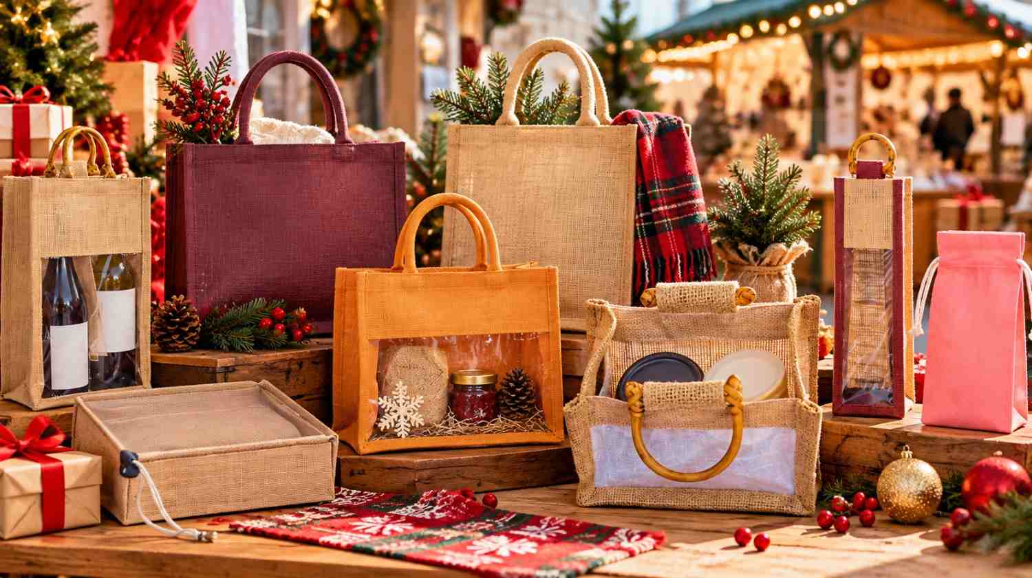 How Vendors Can Use Jute Bags to Improve Holiday Market Branding